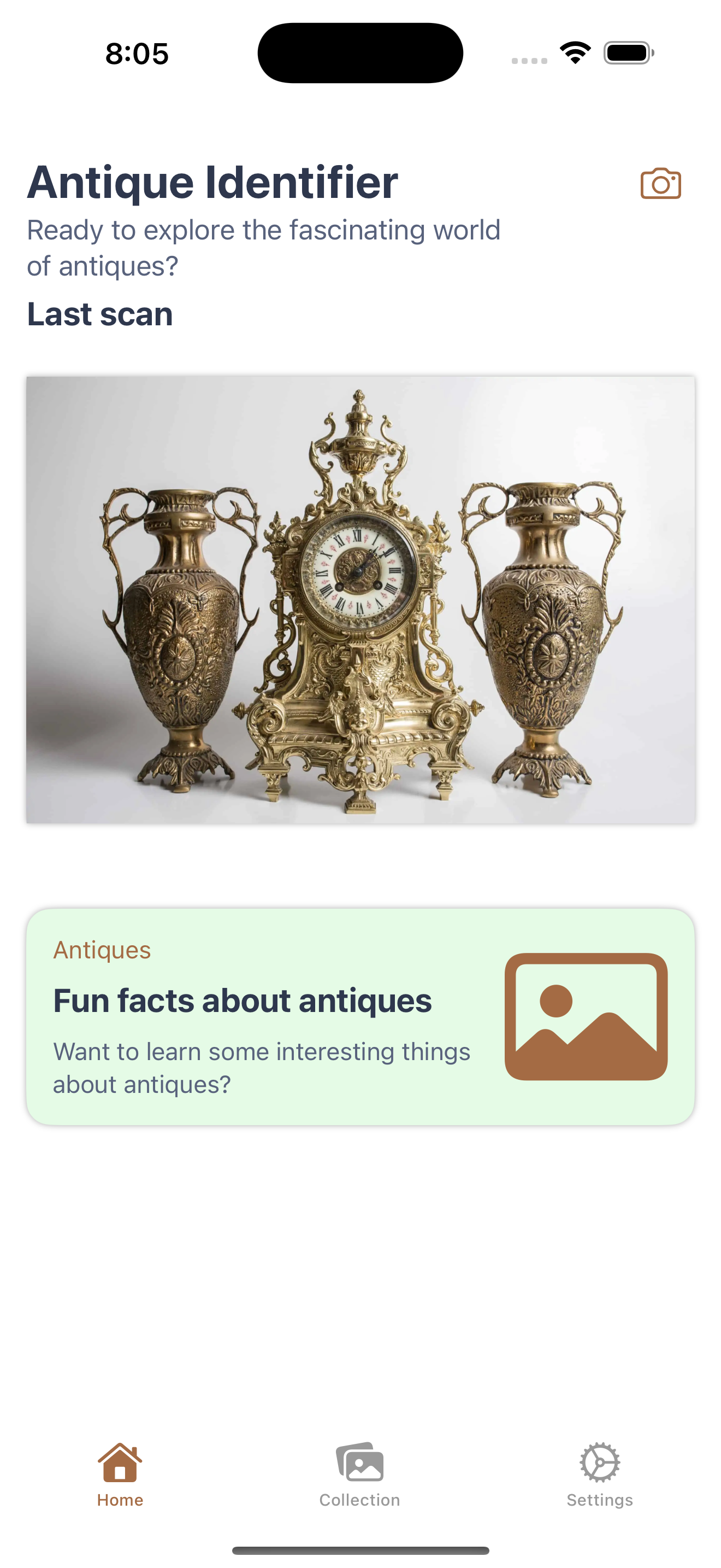 AntiqueID App Interface