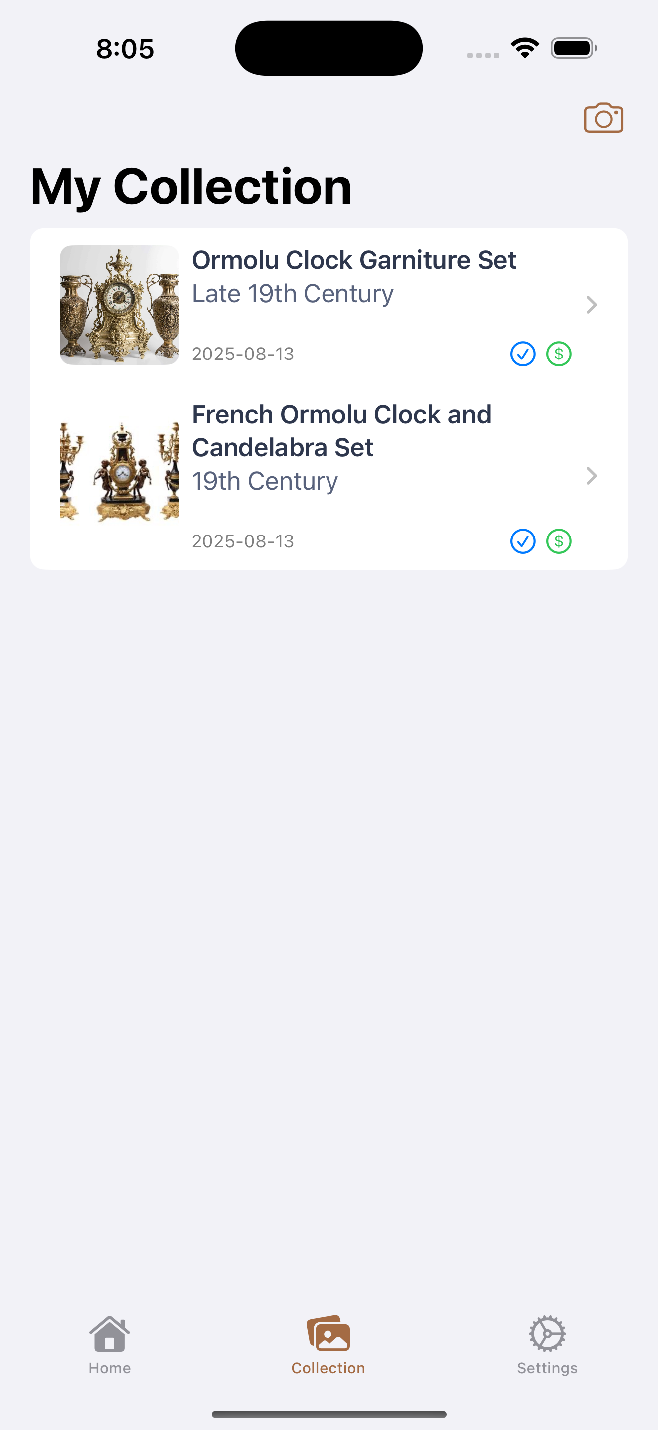 AntiqueID AI analysis in progress